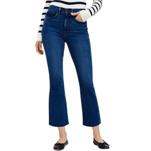 Loft High Waist Kick Crop Denim Jeans Size 10 30 NEW NWT
